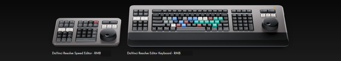 DaVinci Resolve Editor Keyboards